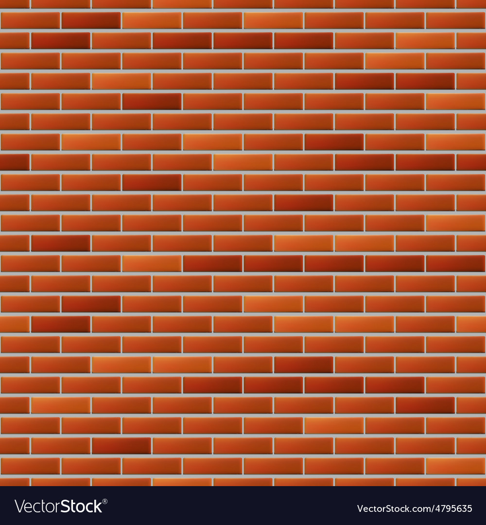 Seamless Realistic Brick Wall Royalty Free Vector Image