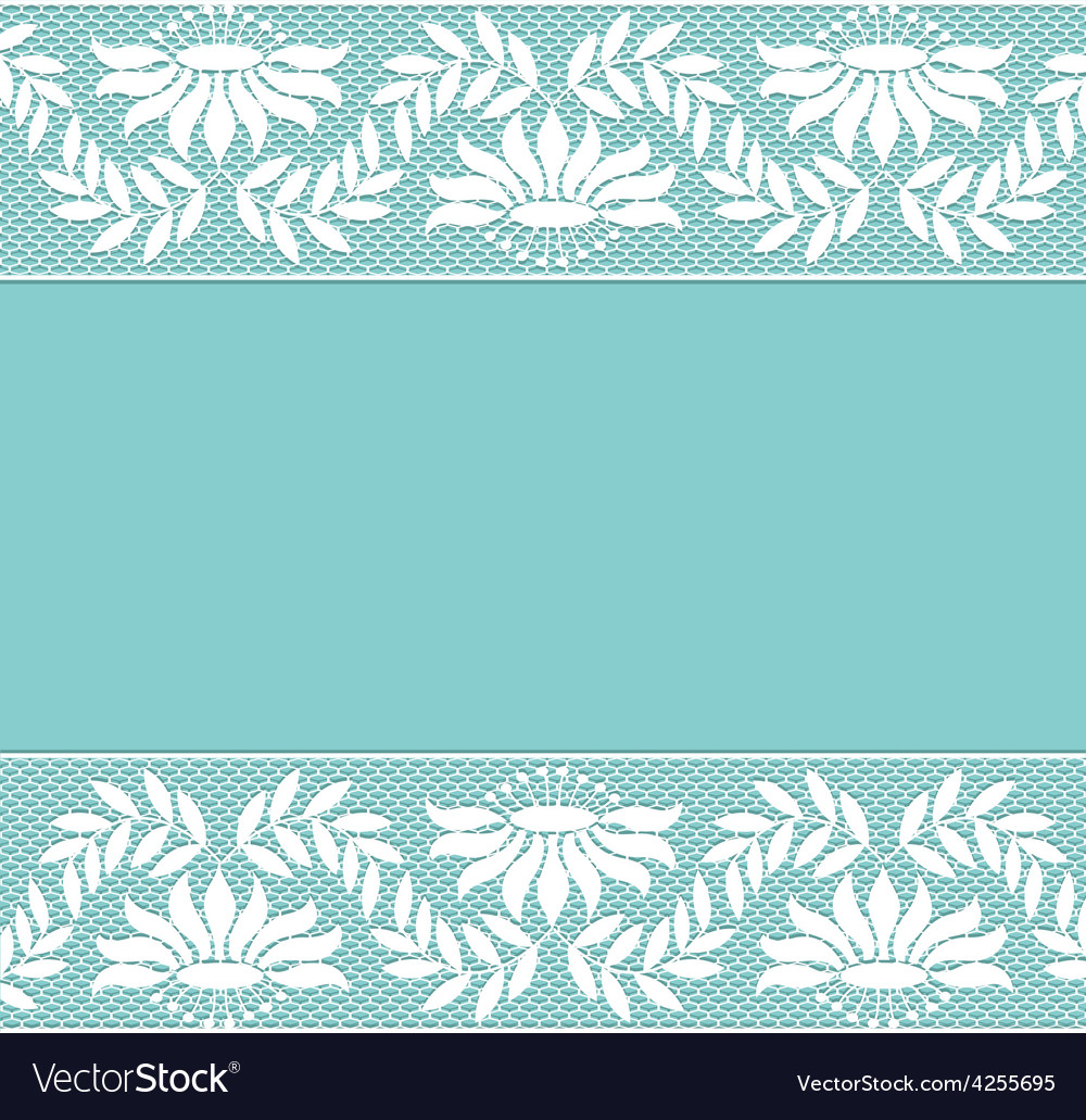 Lace Borders Royalty Free Vector Image Vectorstock