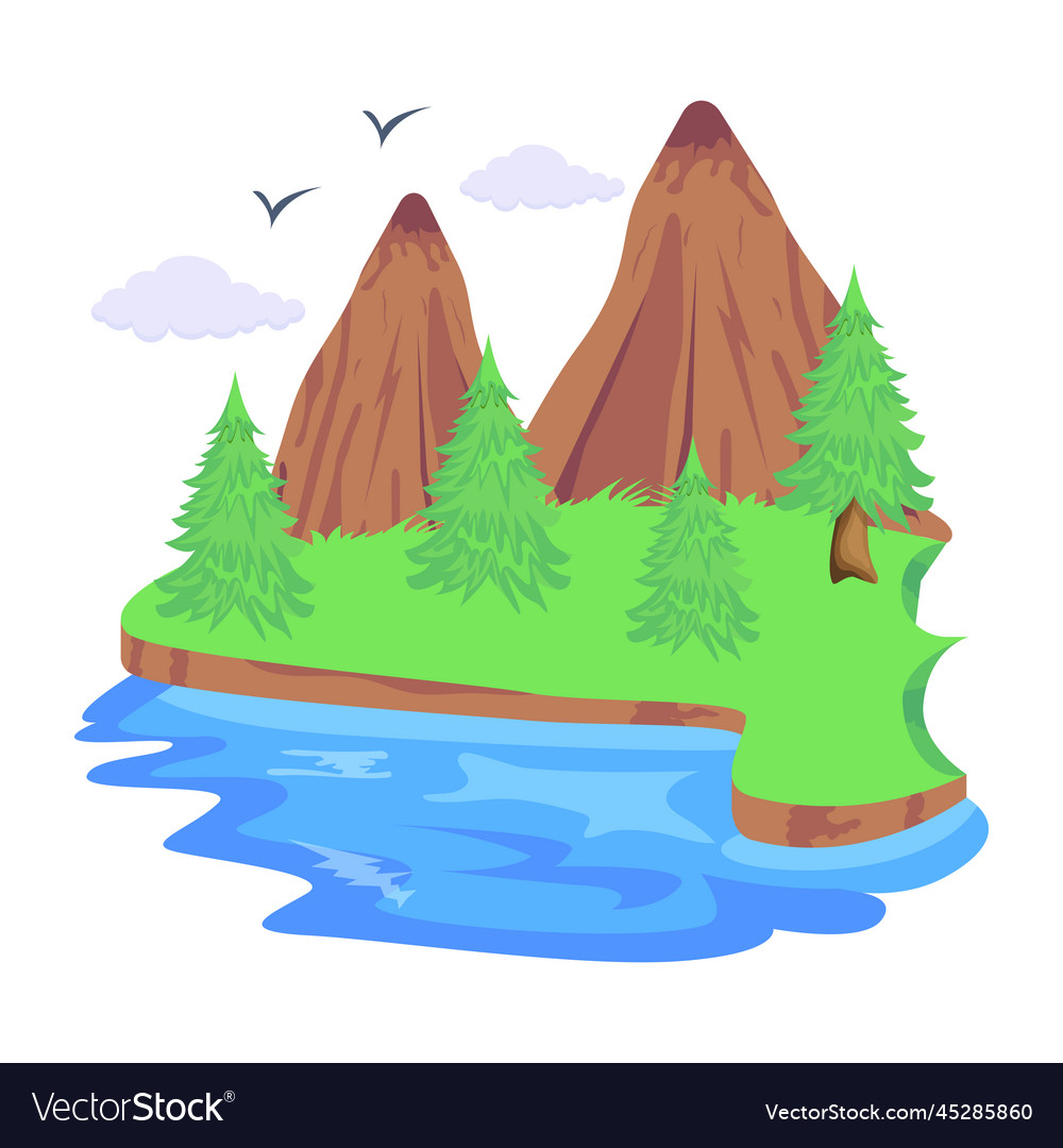 Mountains Royalty Free Vector Image Vectorstock