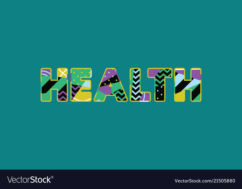 Health Concept Word Art Royalty Free Vector Image