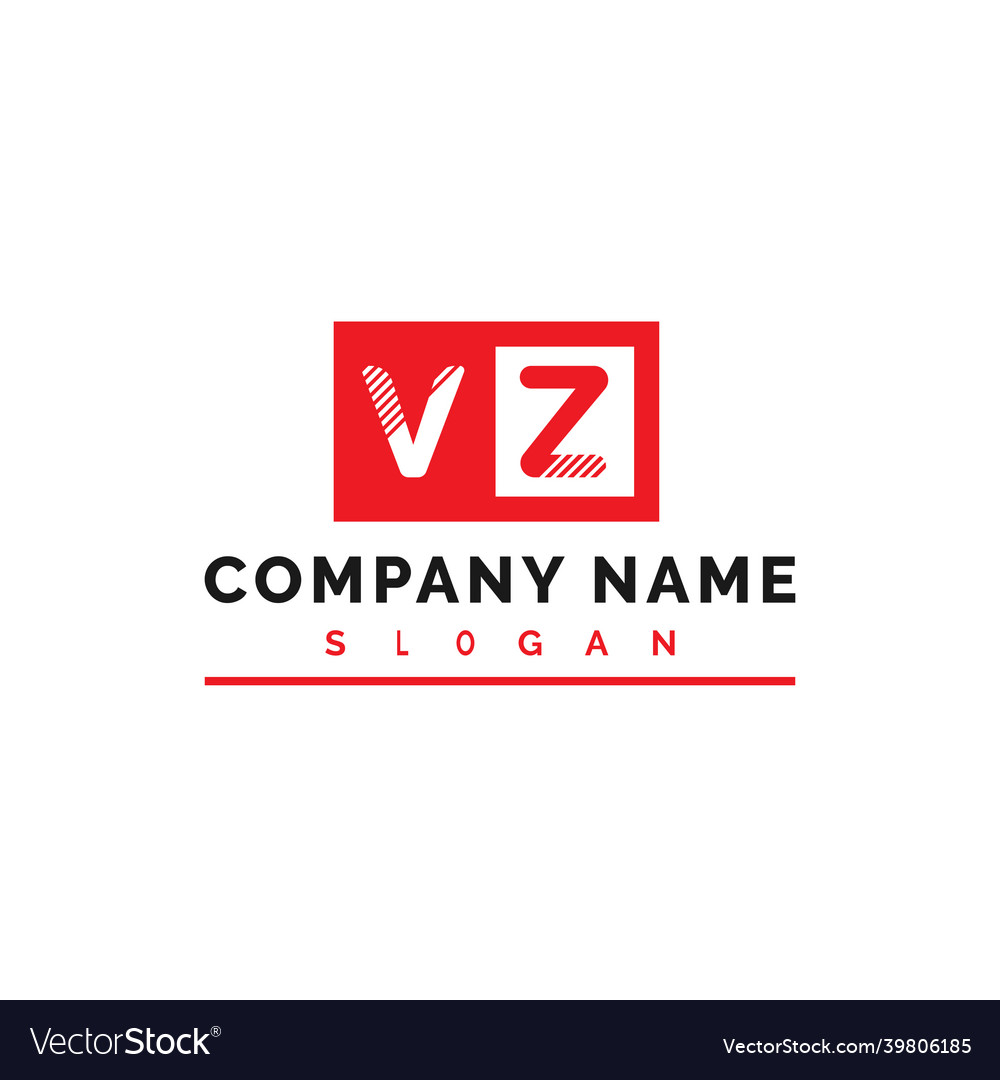 Vz Logo Design Letter Logo Royalty Free Vector Image