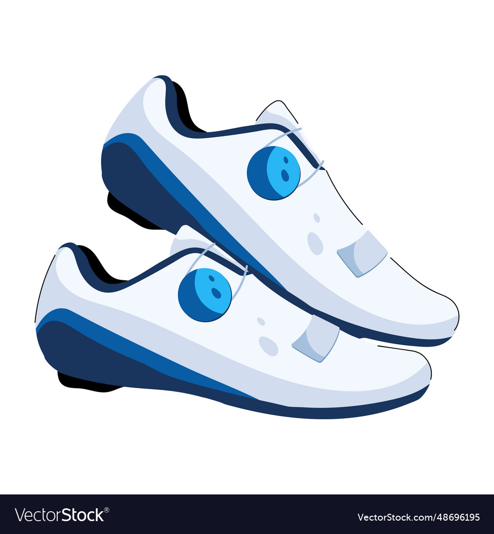 Cycling Shoes Royalty Free Vector Image Vectorstock