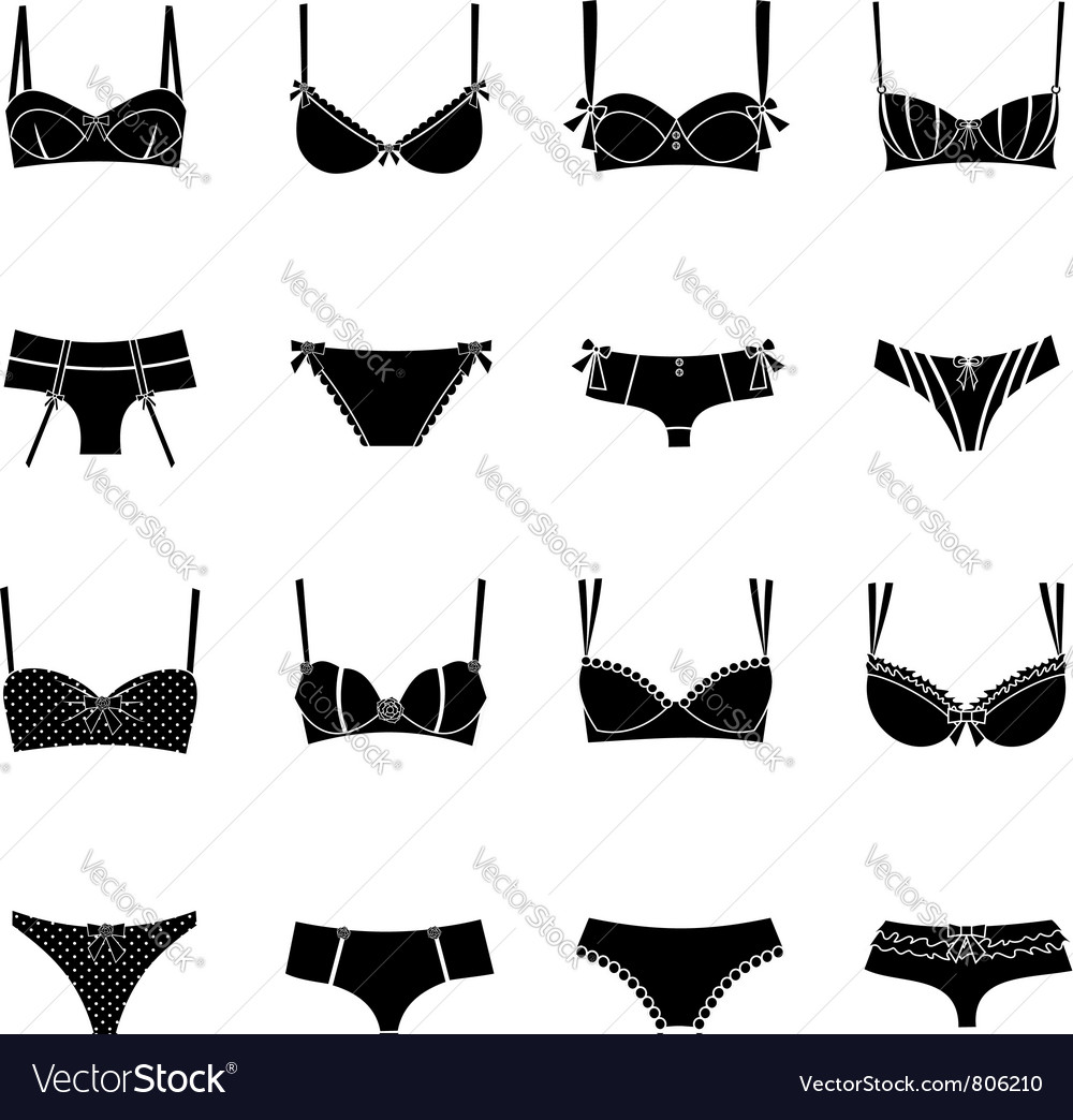 Elegant Lingerie Royalty Free Vector Image Vectorstock