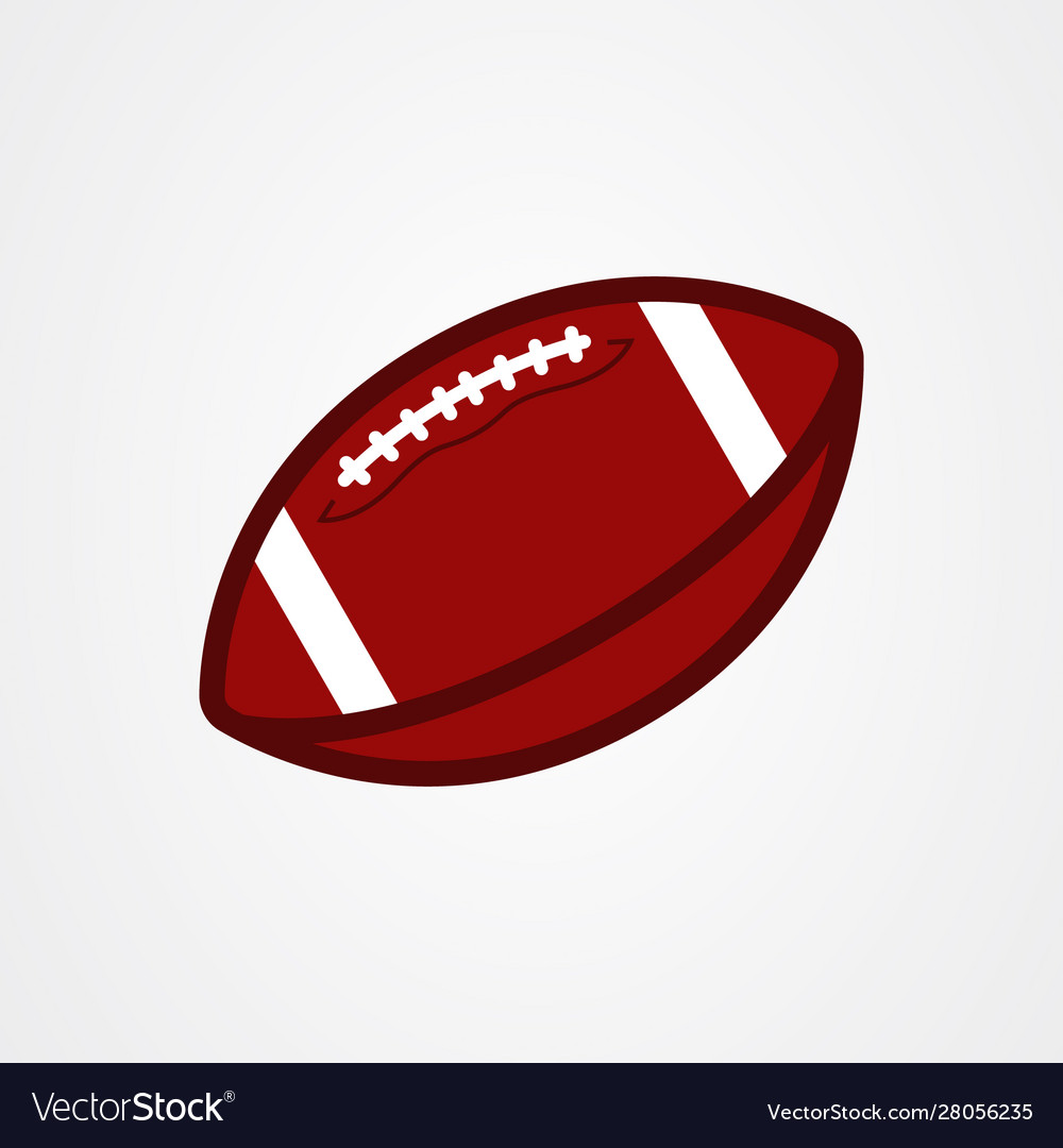 American Football Ball Icon Royalty Free Vector Image