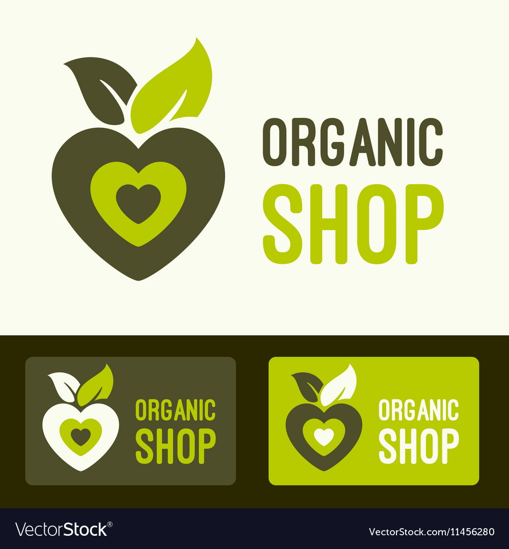 Set Of Healthy Organic Food Labels Royalty Free Vector Image