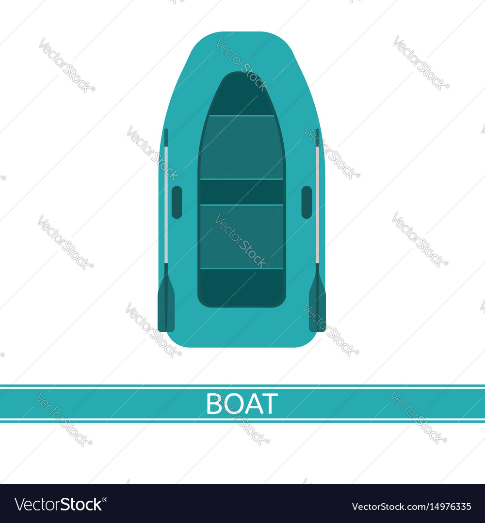 Inflatable Boat Icon Royalty Free Vector Image