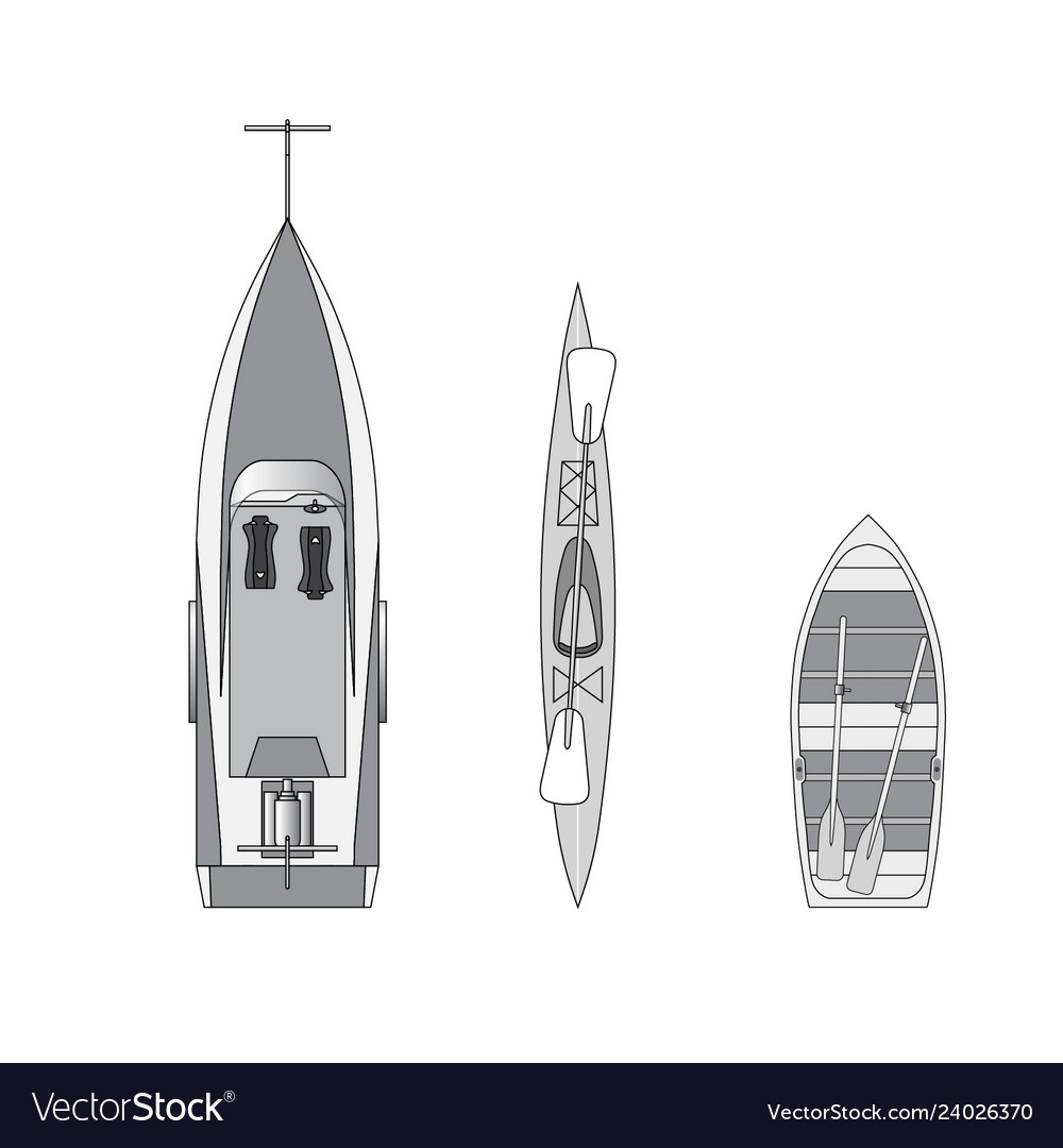 Boat On A Trailer Canoe And Rowing Royalty Free Vector Image