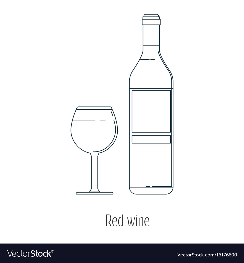 Alcoholic Drinks In Bottles Royalty Free Vector Image