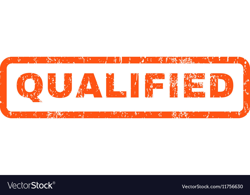 Qualified Rubber Stamp Royalty Free Vector Image