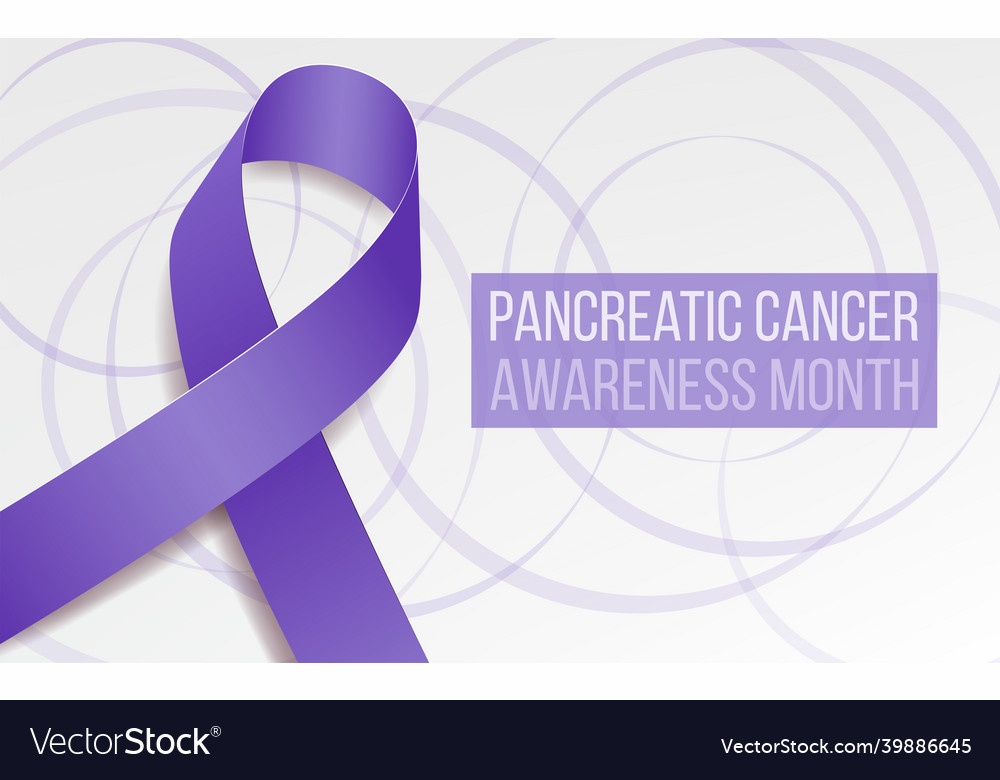 Pancreatic Cancer Awareness Month Concept Vector Image