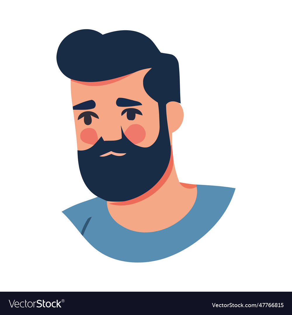 Smiling Businessman With Beard Royalty Free Vector Image