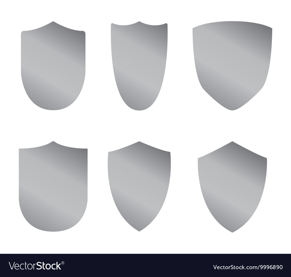 Set Of Shields Royalty Free Vector Image Vectorstock