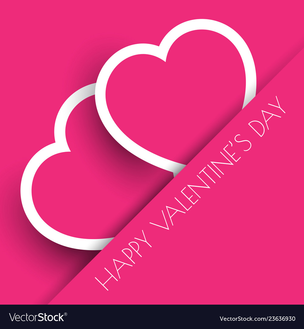 Pink Valentines Day Hearts Background Royalty Free Vector