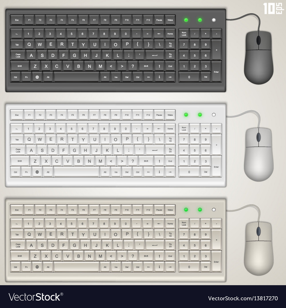 Keyboard And Mouse Royalty Free Vector Image VectorStock