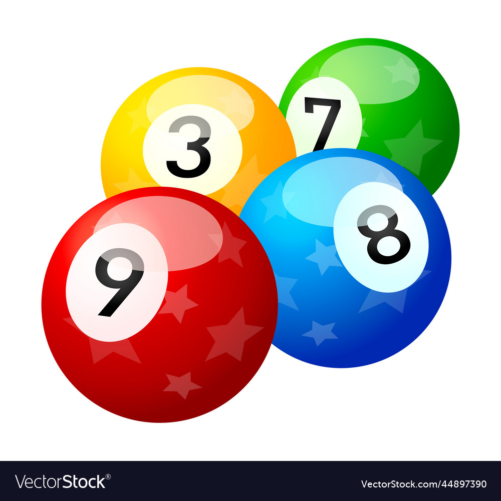 Set Of Billiard Balls A Collection Of All The Vector Image