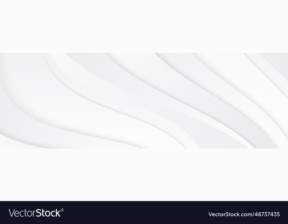 White Abstract Modern Banner Background Design Vector Image