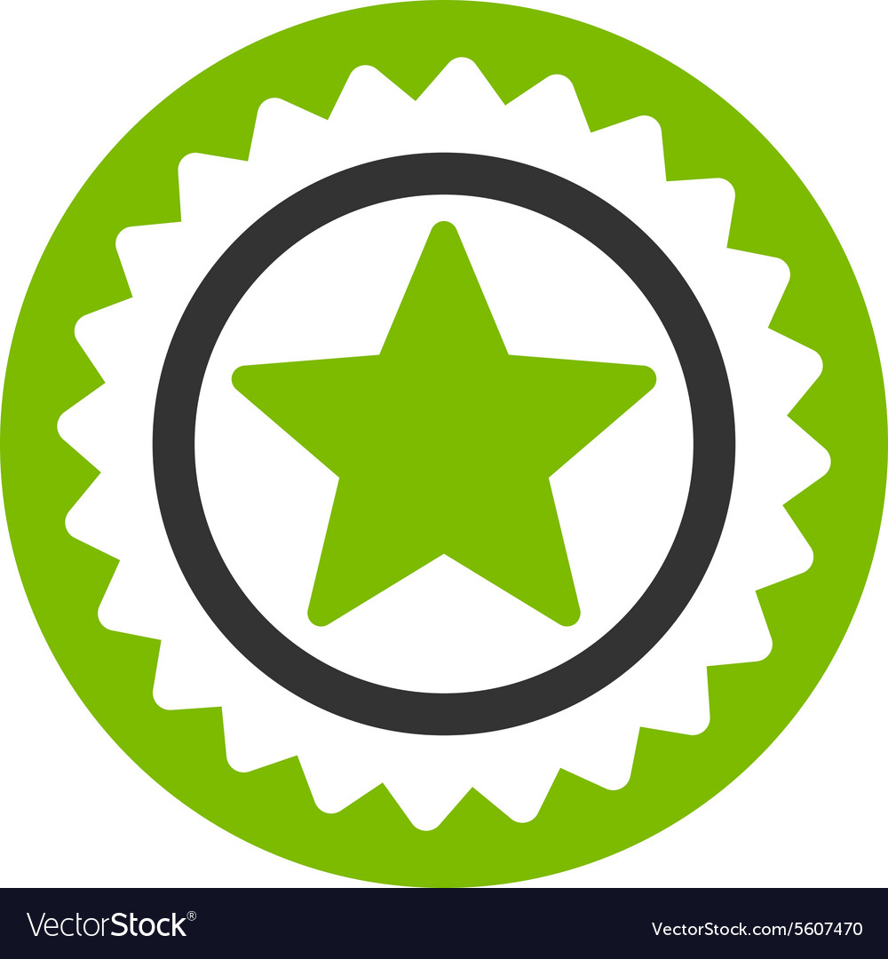 Medal Seal Icon From Competition Success Bicolor Vector Image