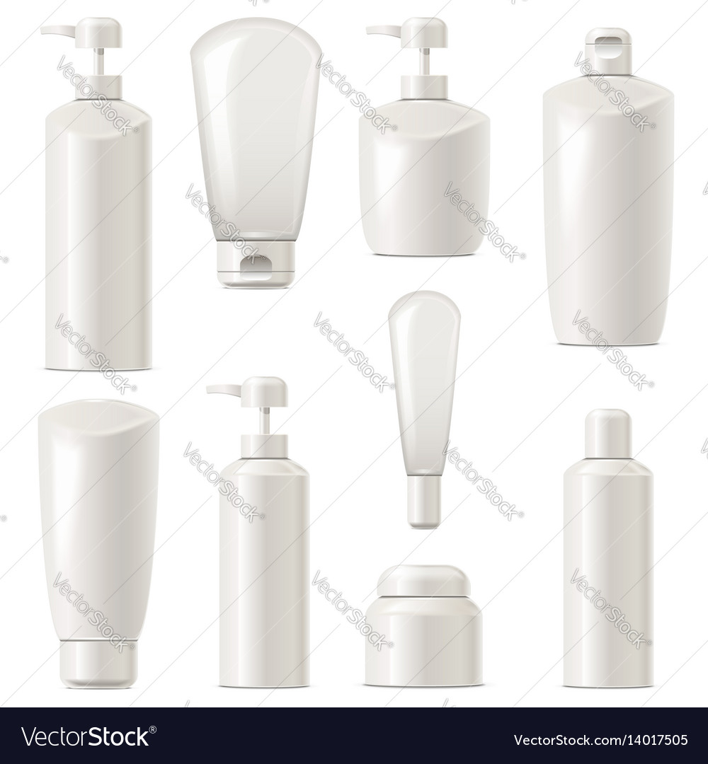 Cosmetic Packaging Icons Set Royalty Free Vector Image