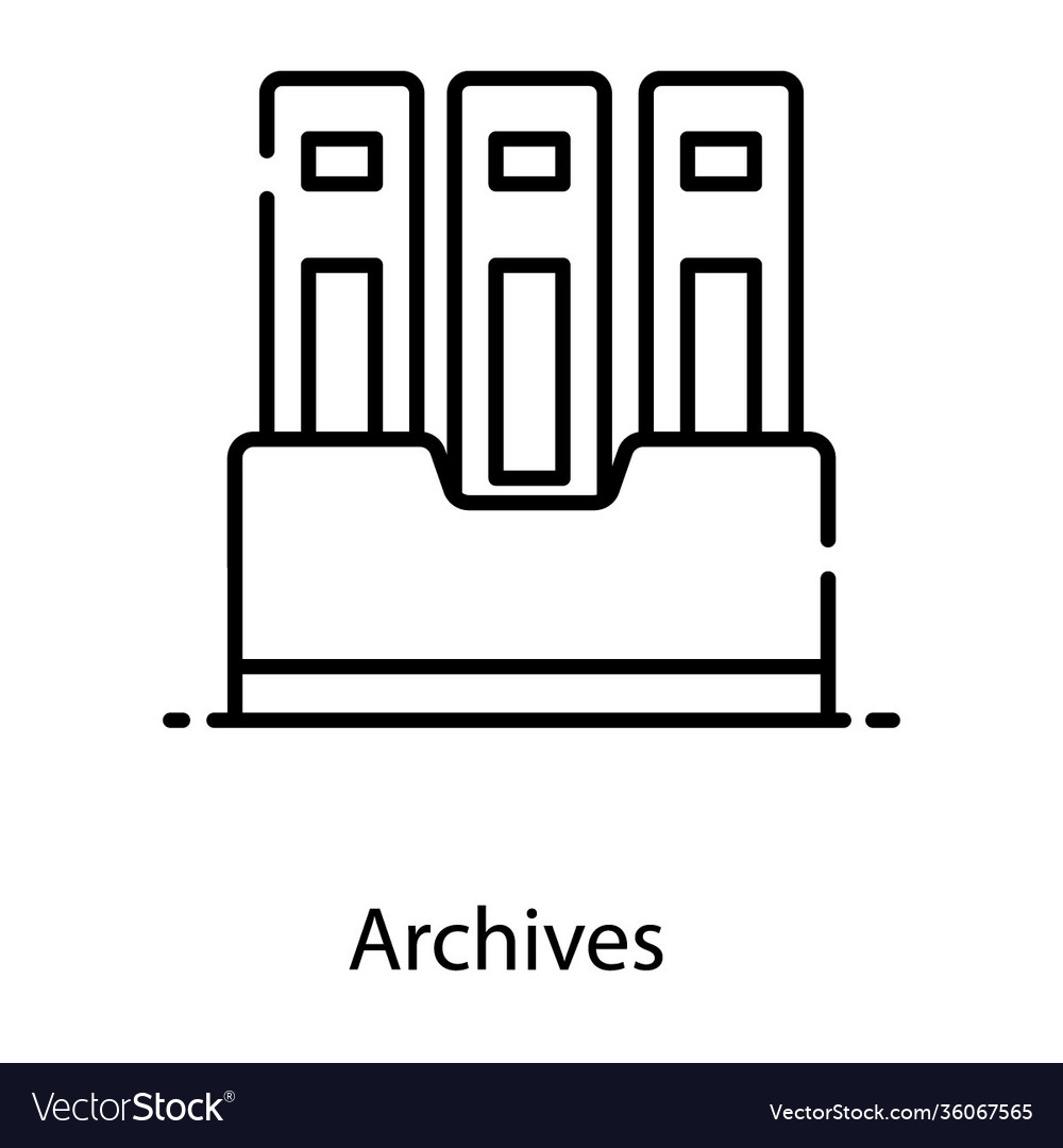 Archives Royalty Free Vector Image VectorStock