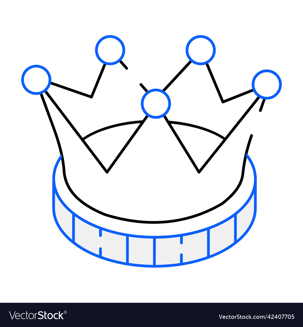 Crown Royalty Free Vector Image Vectorstock