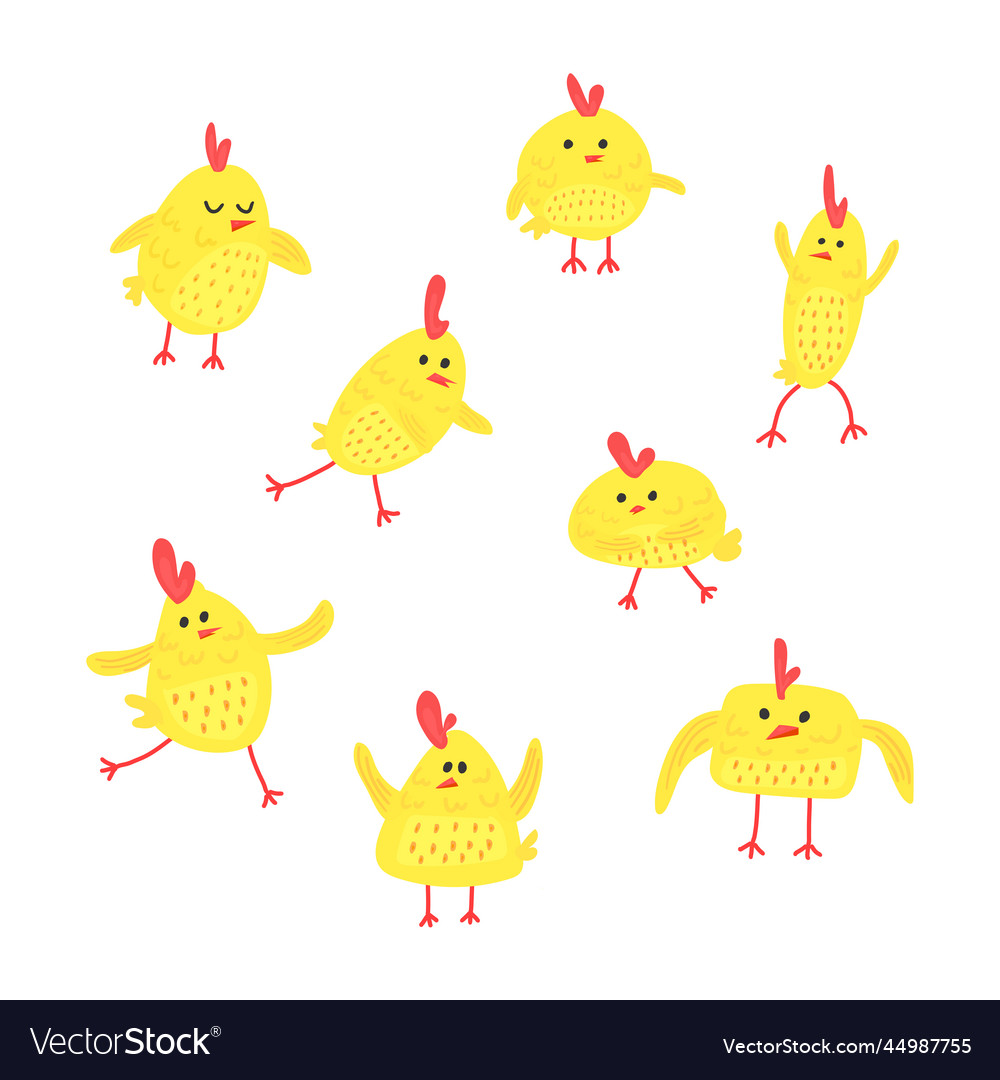 Yellow Chick Royalty Free Vector Image VectorStock