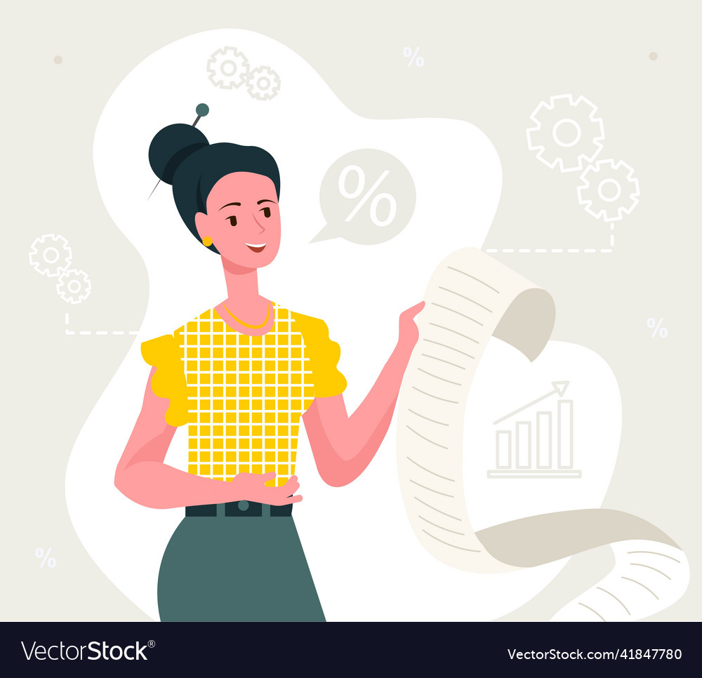 Successful Businesswoman Concept Royalty Free Vector Image