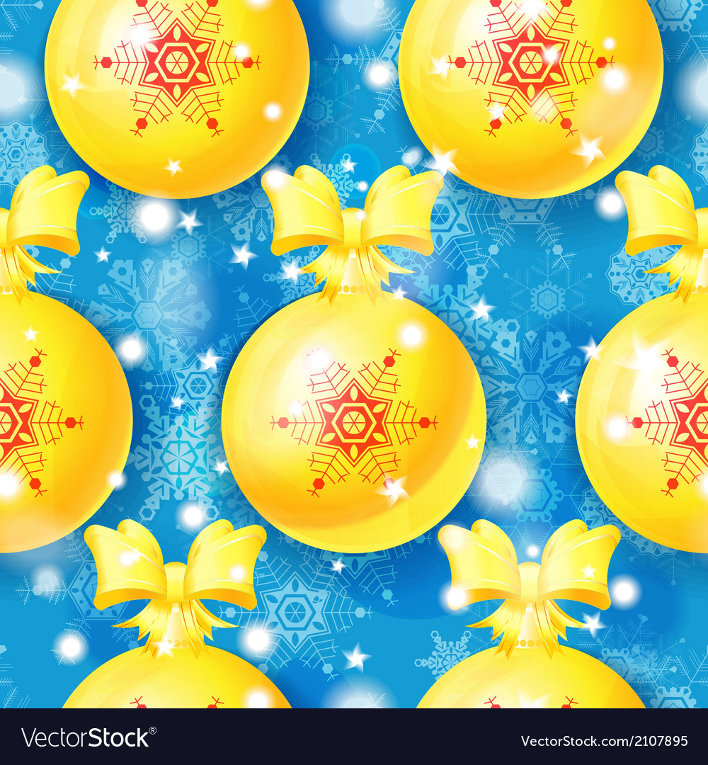 Blue Christmas Seamless Pattern Royalty Free Vector Image