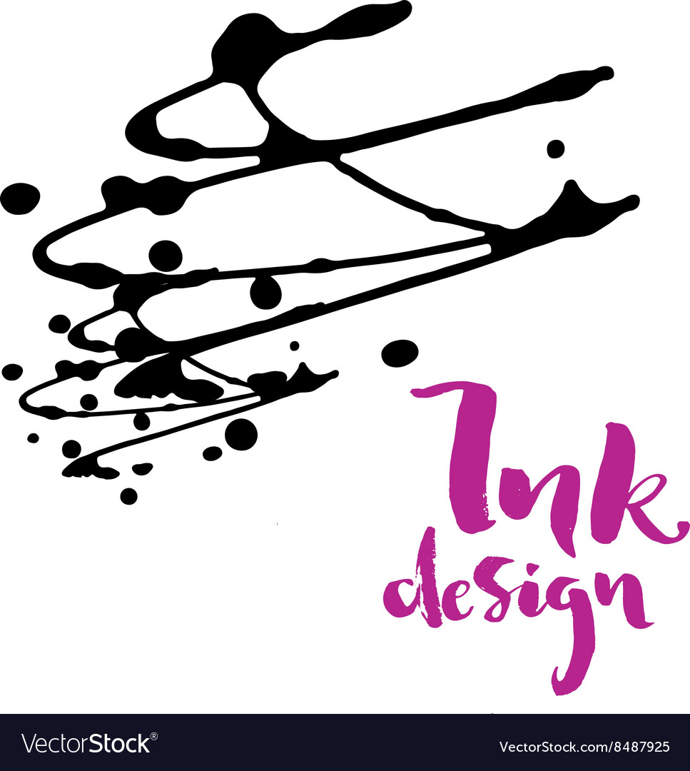 Ink Stains Design Royalty Free Vector Image Vectorstock