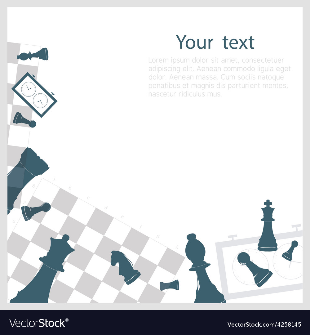 Chess Background Royalty Free Vector Image VectorStock