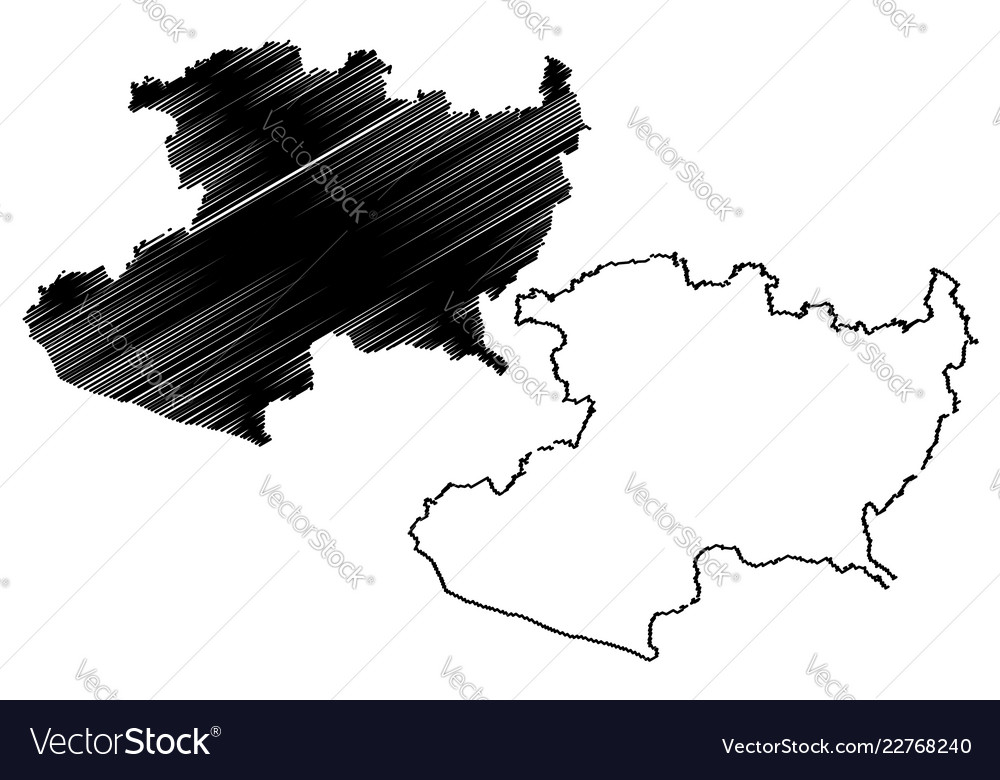 Michoacan Map Royalty Free Vector Image VectorStock