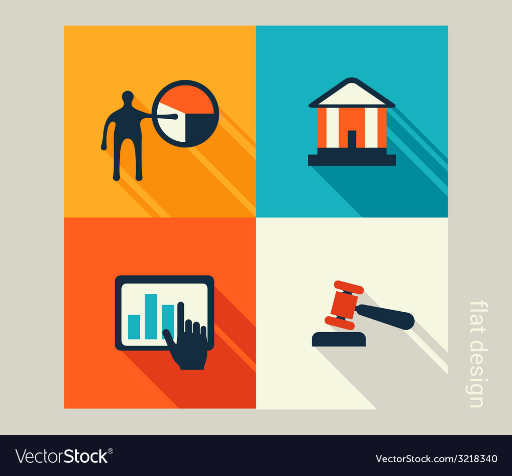 Business Icon Set Software And Web Development Vector Image