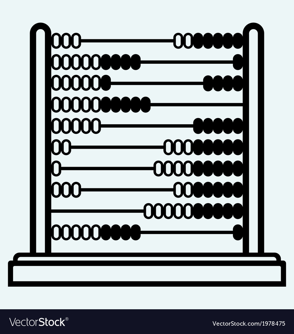 Abacus Royalty Free Vector Image Vectorstock