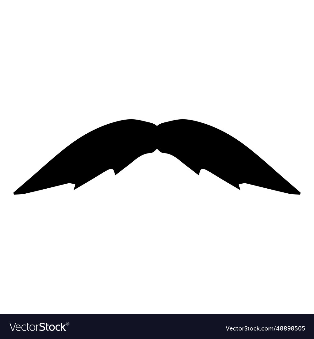 Moustache Icon Logo Element Royalty Free Vector Image