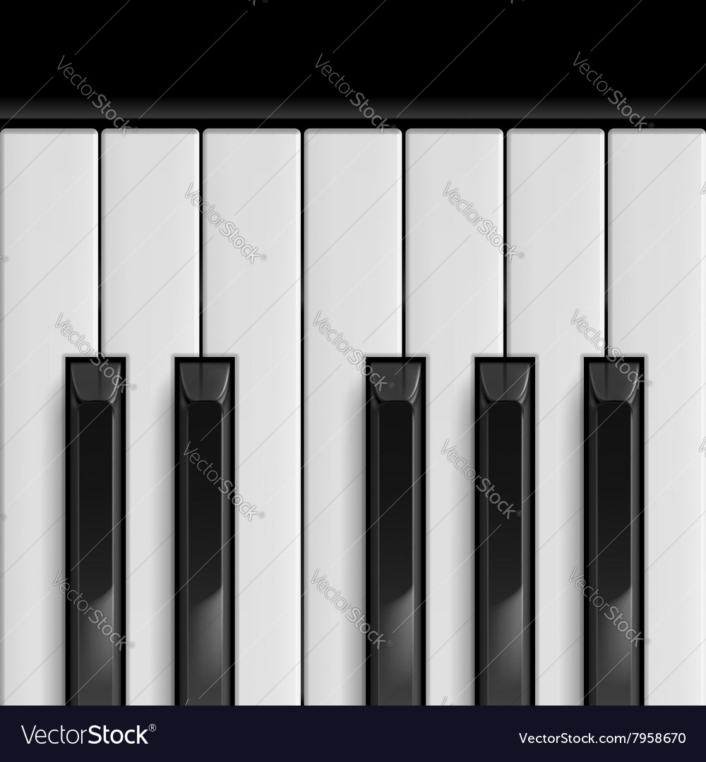 Piano Keys Royalty Free Vector Image Vectorstock