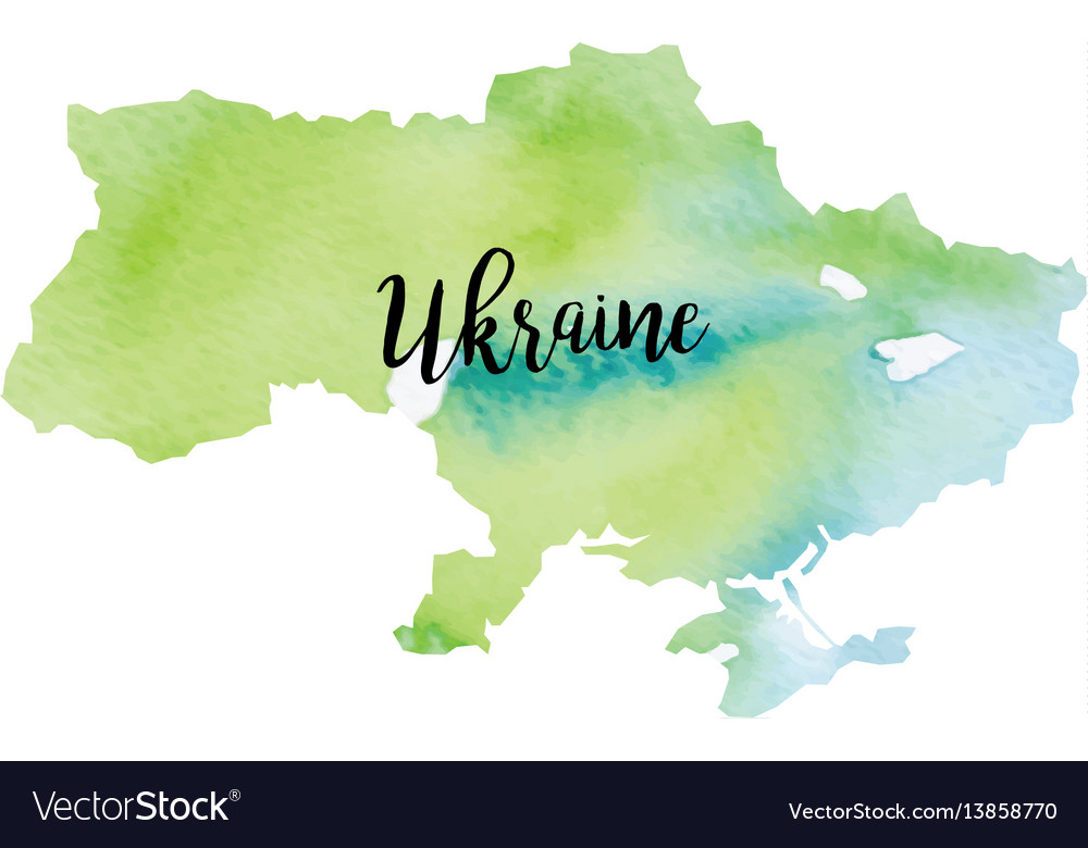 Abstract Ukraine Map Royalty Free Vector Image