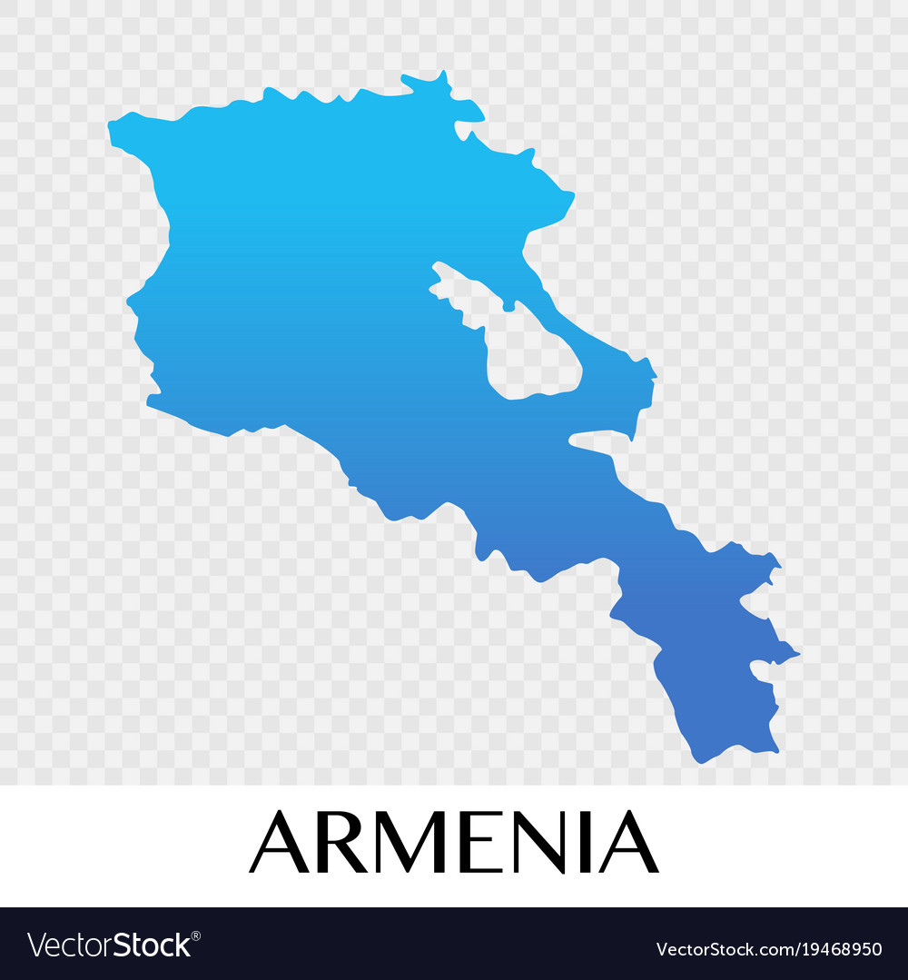 Armenia Map In Asia Continent Design Royalty Free Vector