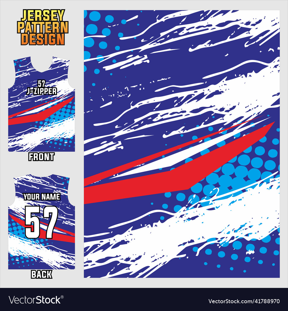 Sublimation Printing Jersey Design Royalty Free Vector Image