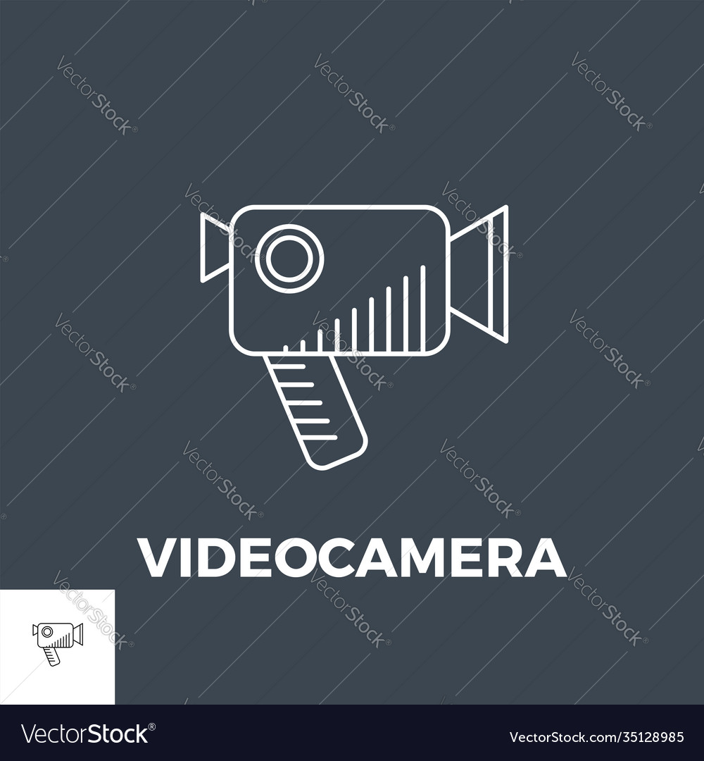 Videocamera Icon Royalty Free Vector Image Vectorstock