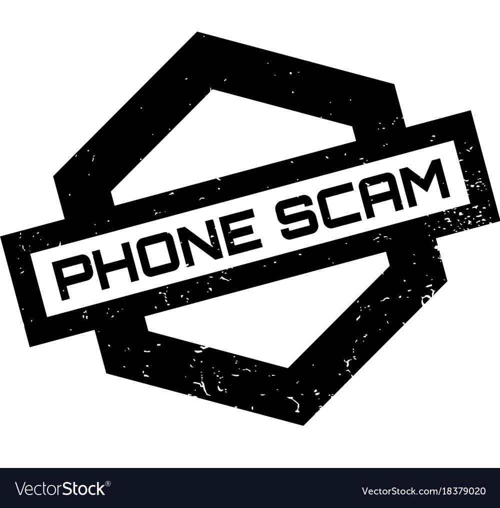 Phone Scam Rubber Stamp Royalty Free Vector Image