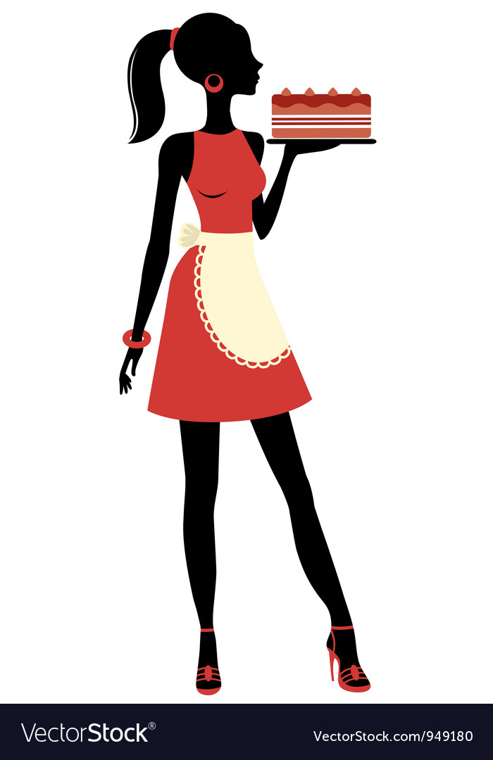 Waitress Royalty Free Vector Image VectorStock