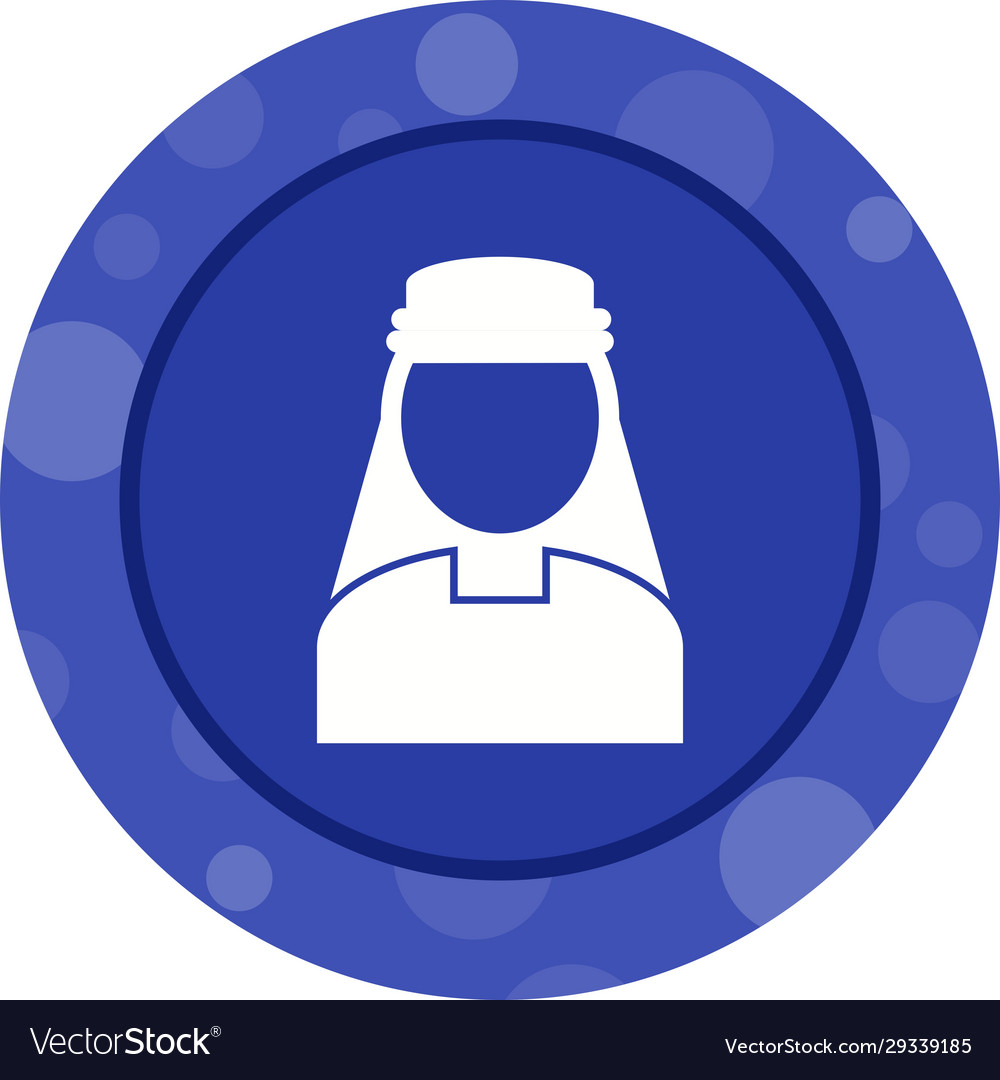 Beautiful Turkish Man Glyph Icon Royalty Free Vector Image