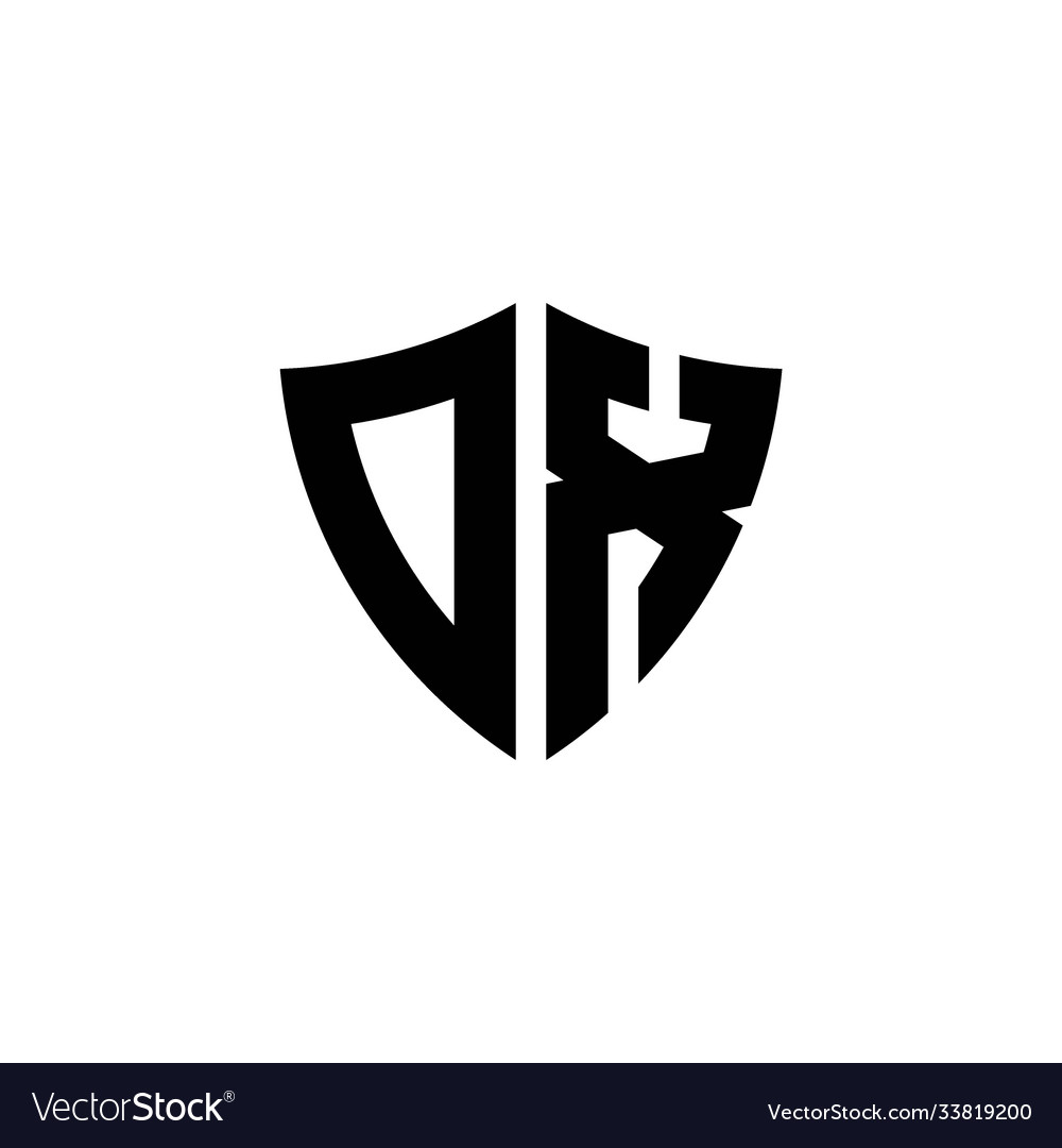 Dx Monogram Logo With Shield Shape Design Template