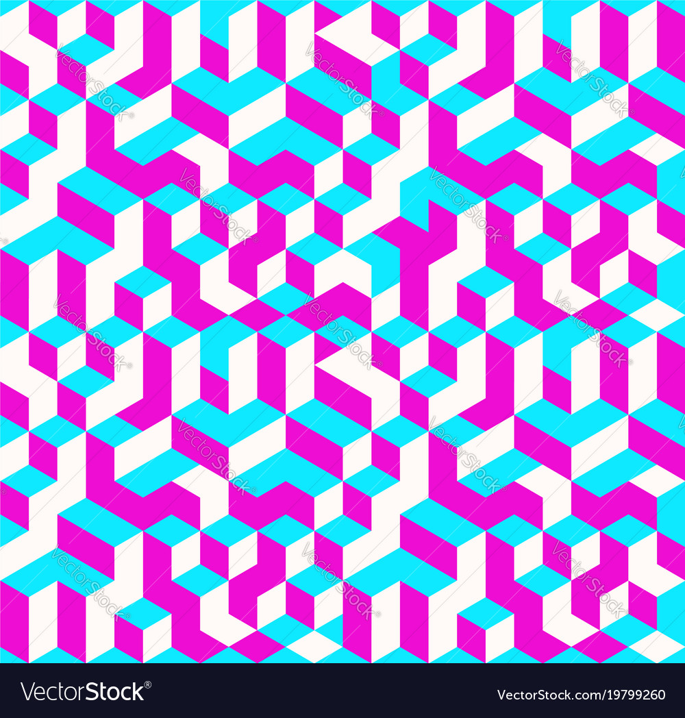 Cubes Seamless Pattern Royalty Free Vector Image