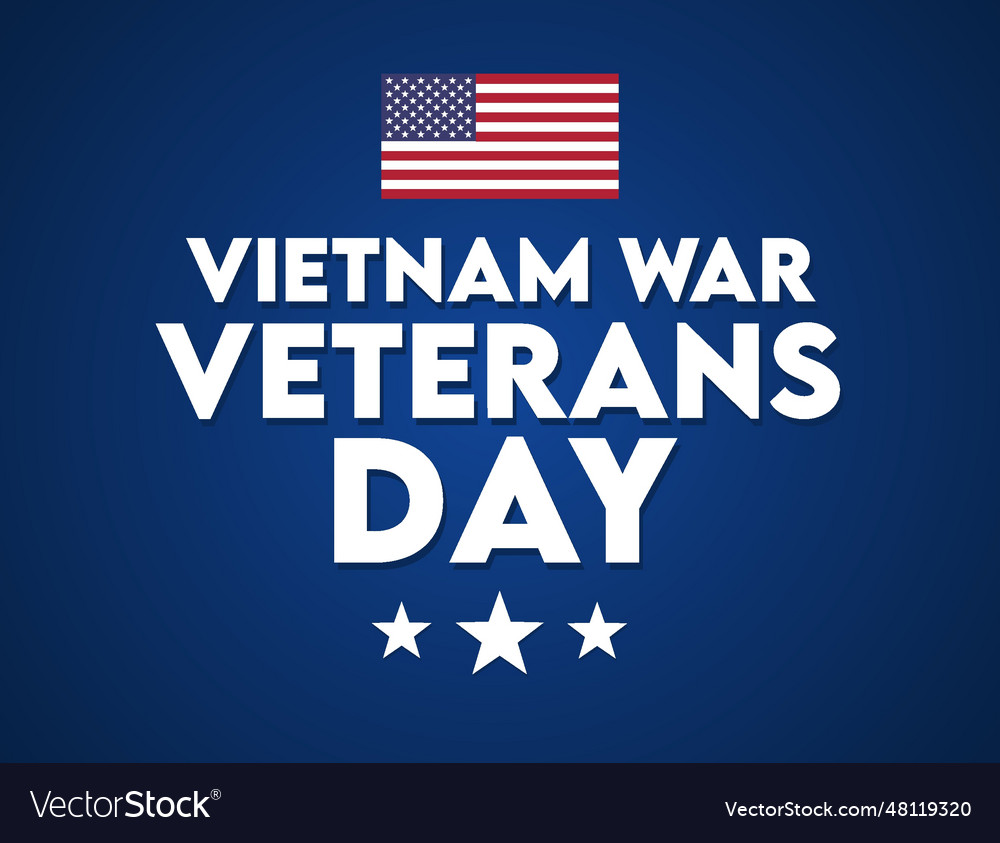 Vietnam War Veterans Day March 29 Royalty Free Vector Image