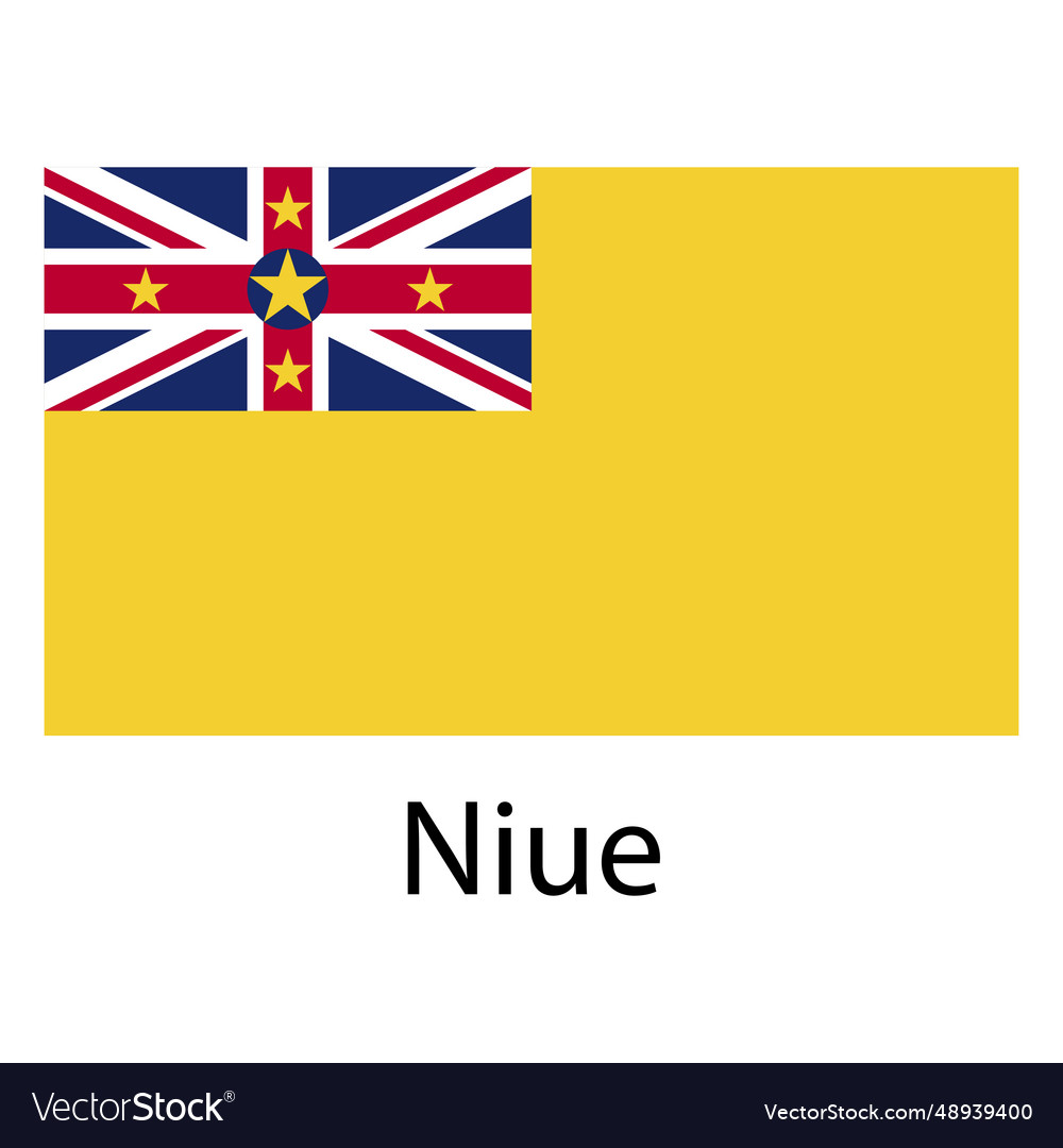 Niue National Flag Royalty Free Vector Image Vectorstock