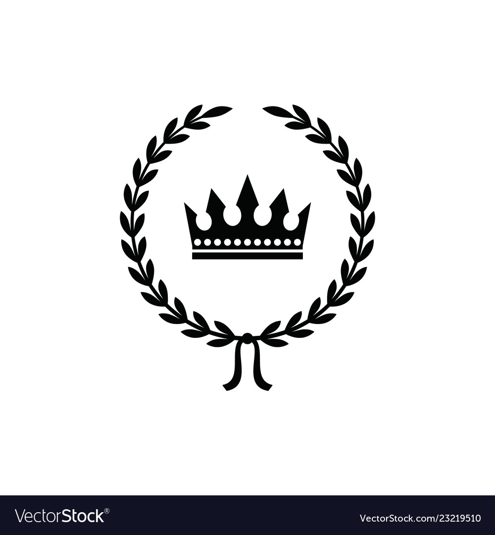 Golden Crown Logo Royalty Free Vector Image Vectorstock