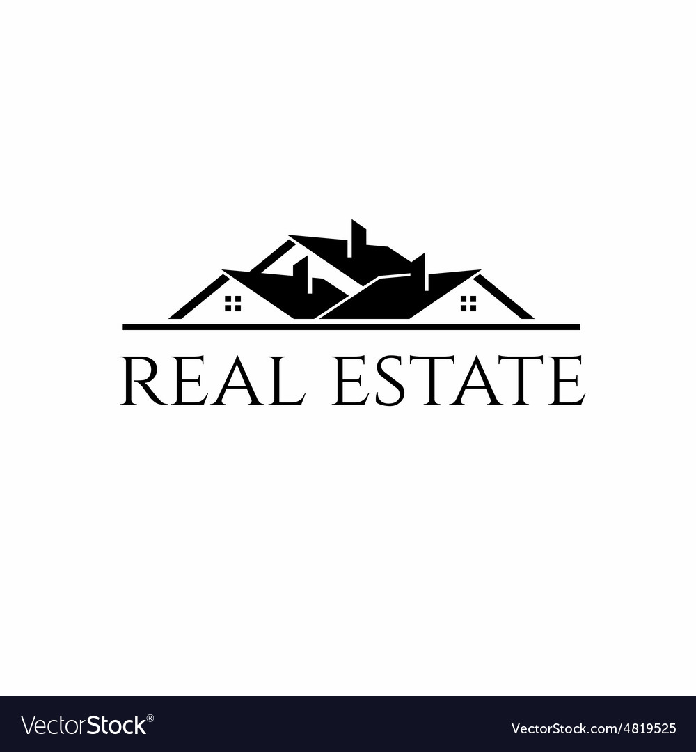 House Roofs For Real Estate Business Royalty Free Vector