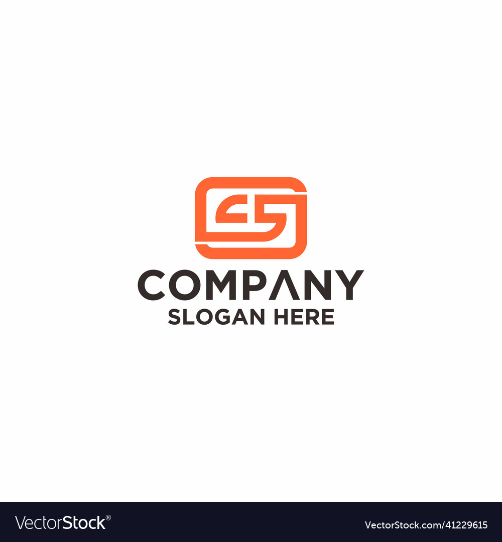 Cs Initial Hexagon Letter Logo Template Royalty Free Vector