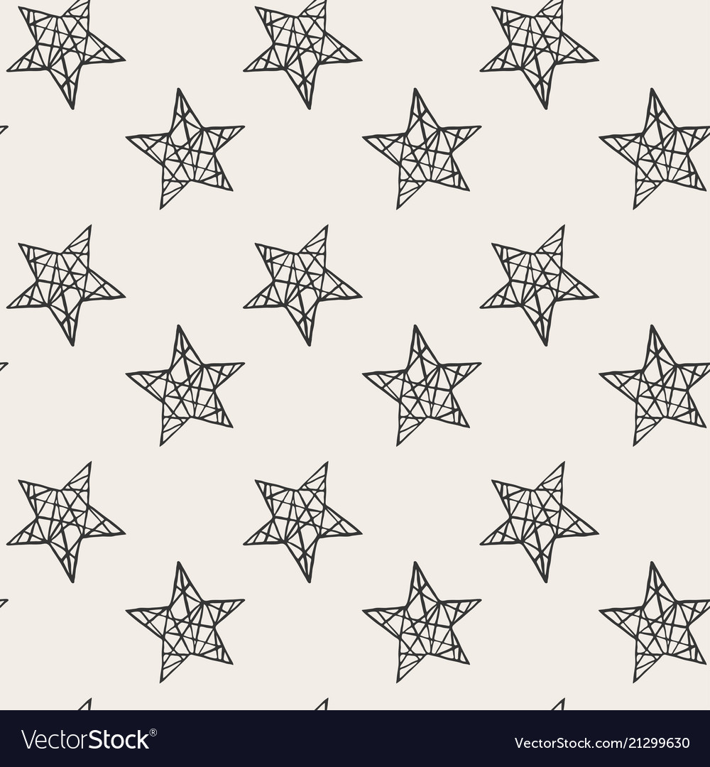 Stars Seamless Pattern Royalty Free Vector Image