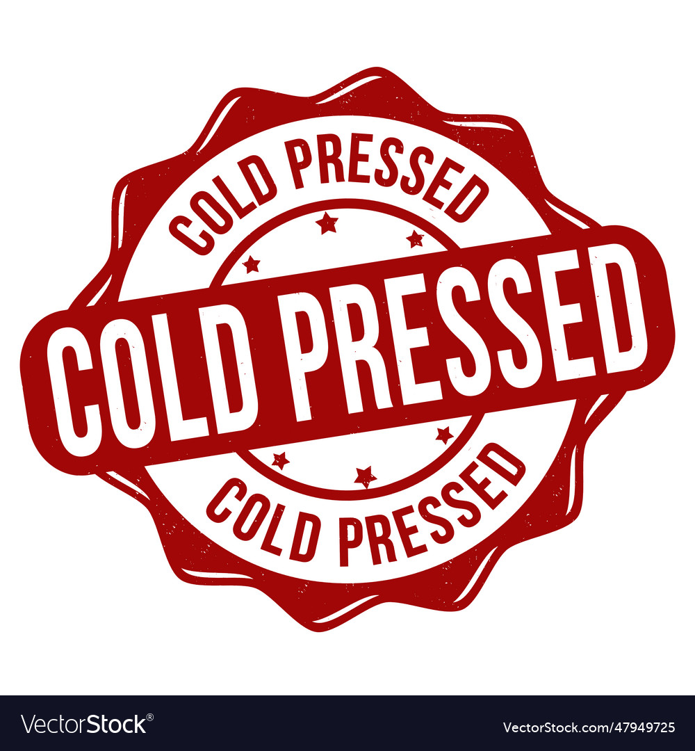 Cold Pressed Grunge Rubber Stamp Royalty Free Vector Image